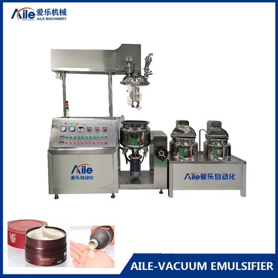 Jf 100L 200L 300L Cosmetic Vacuum Emulsifying Mixer Liquid Cream Body Lotion Spice Mixer Machines