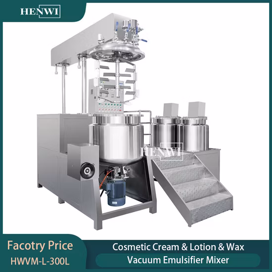 High Shear Mixer Emulsifier Vacuum Aloe Vera Gel Lotion Cream Making Machine