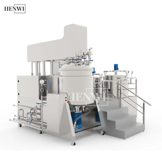 High Shear Mixer Emulsifier Vacuum Aloe Vera Gel Lotion Cream Making Machine