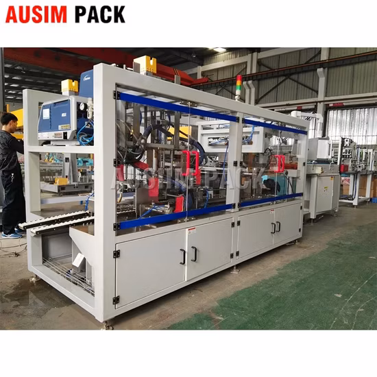 자동 새우 해산물 플라스틱 상자 유리병, 양철 깡통 포장 기계, 판지 포장 기계